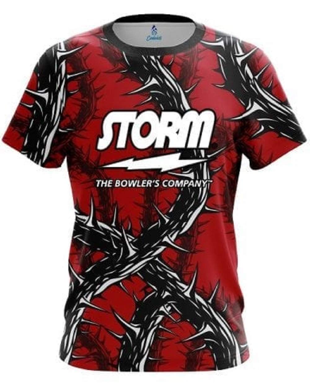 Storm Rock and Roll Red Thorns Bowling Jersey - Men's & Women's Performance Shirt for Bowling Leagues & Tournaments - Perfect for Casual Play and Competitive Events