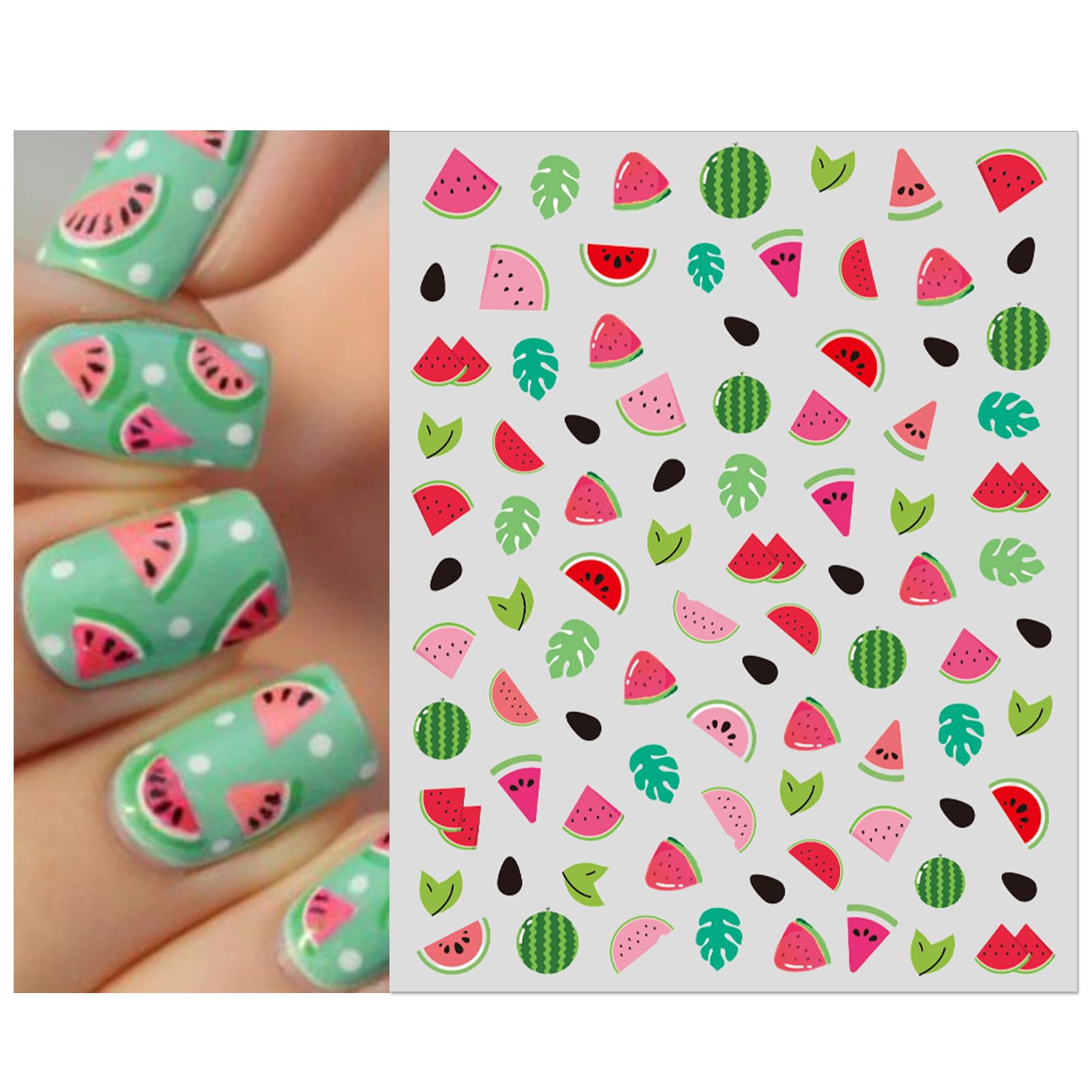 3D Self-Adhesive Nail Stickers for Kids - Cute Flower, Leaf, Animal & Fruit Designs, DIY Nail Art Decals for Little Girls & Toddlers (8 Sheets) - Perfect for Birthday Parties, Playdates & Dress-Up Fun
