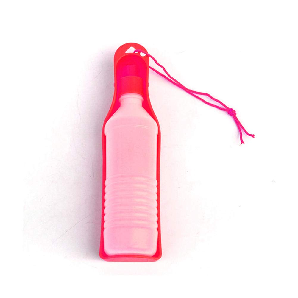 Portable 500ml Foldable Pet Water Bottle for Dogs - Leak-Proof Travel Drinking Feeder Bowl for Outdoor Hiking, Camping & Daily Walks