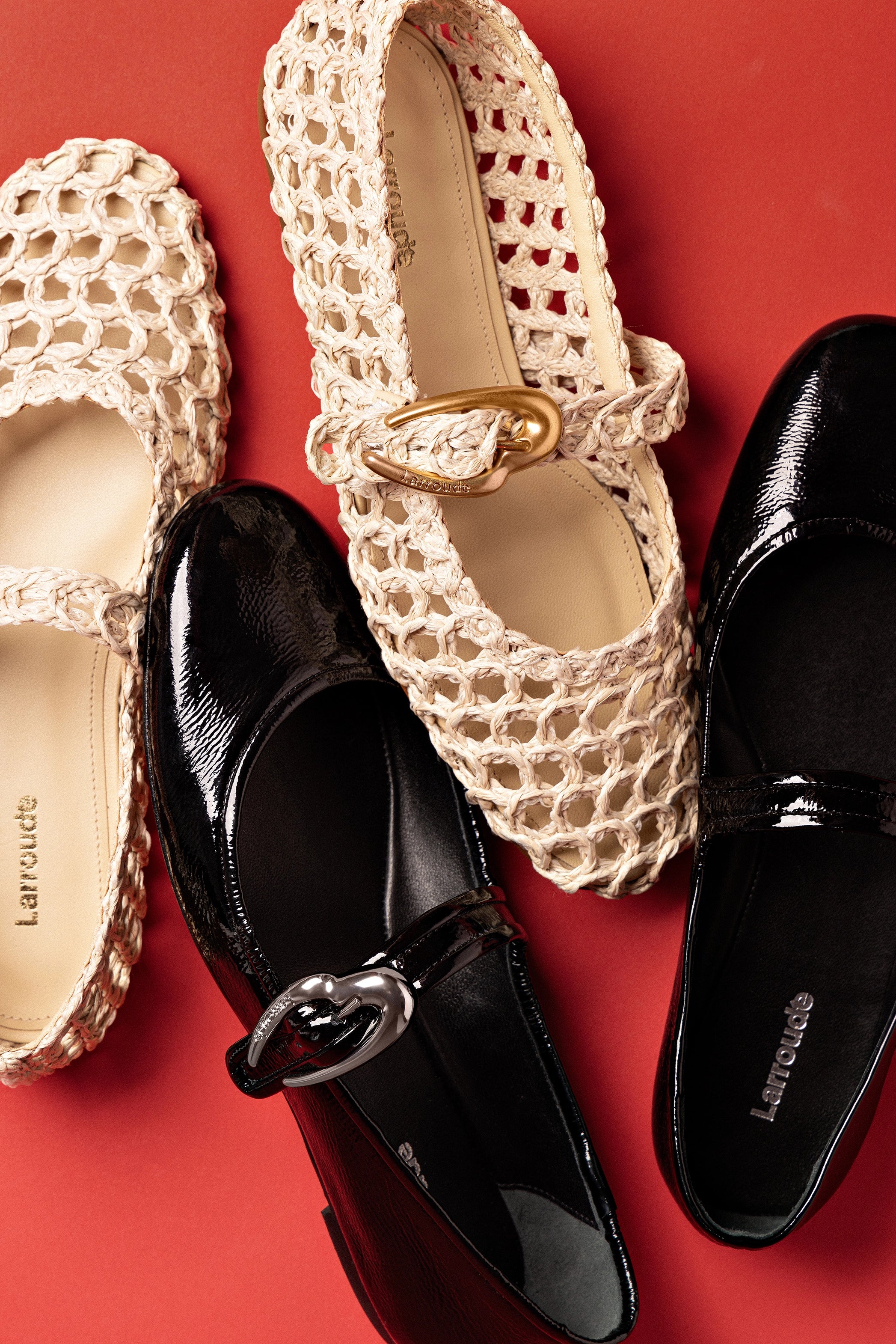 Verona Ballet Flats for Women - Black Patent Leather Shoes - Comfortable & Stylish for Work, Office & Casual Wear