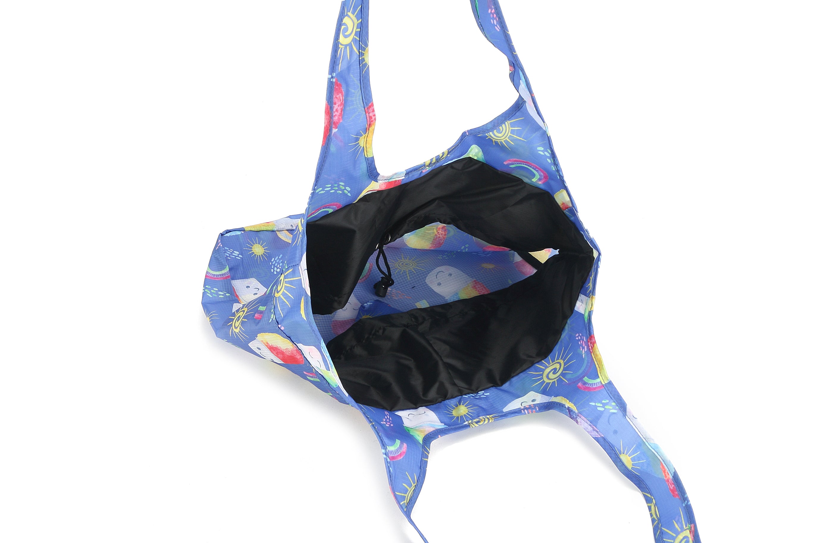 Foldable Tote Bag for Women - Lightweight & Waterproof - Perfect for Grocery Shopping, Beach, Travel & Work (Shave Ice Blue)