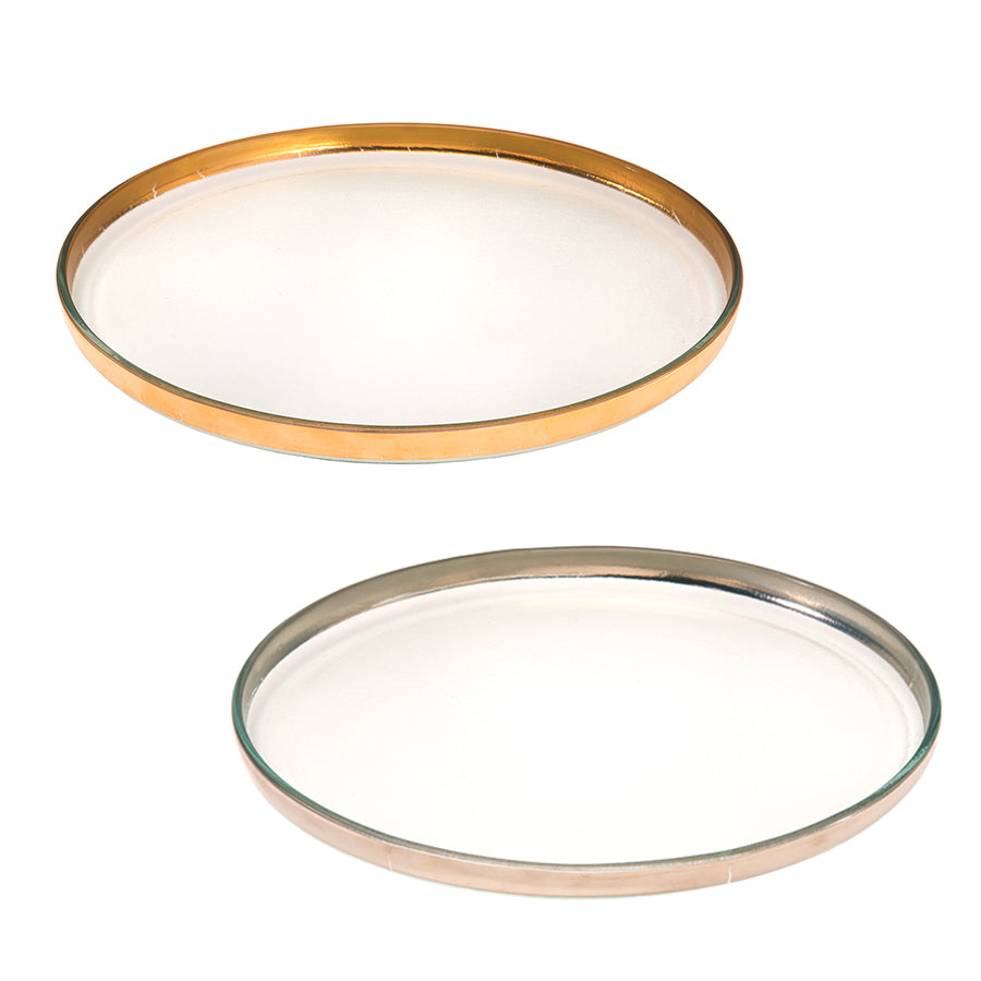 Large Round Decorative Plate for Dining & Home Decor - Elegant Serving Platter for Parties, Weddings & Wall Art Display
