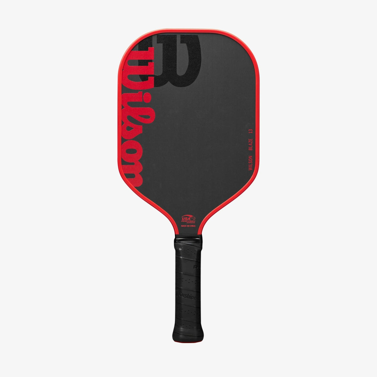 Wilson Blaze 13 Pickleball Paddle - Premium Carbon Fiber Face with Cushion Grip (Black/Red) - Perfect for Competitive Play & Recreational Games