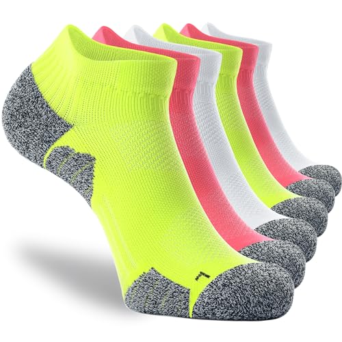 6-pairs (Lime-green2,watermelon2,white2)