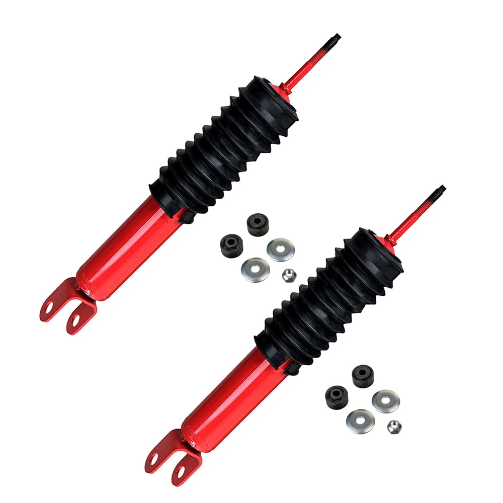New Pair Front MonoMax Shocks Struts for Chevy Silverado 1500 & Tahoe - BuyAutoParts 77-61211AZ - Improve Ride Comfort & Handling for Off-Road & Daily Driving