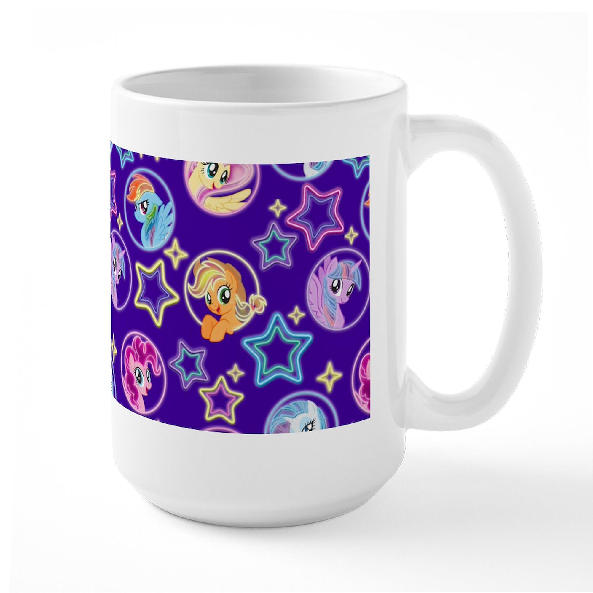MLP Friends 15 oz (444 ml) Ceramic Coffee Mug - My Little Pony Themed Gift for Tea & Hot Drinks | Perfect for Office, Home & Friendship Celebrations