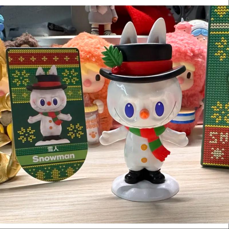 Labubu The Monsters Let's Christmas Series Snowman Collectible Figure - Cute Holiday Decor for Christmas Tree, Gift Exchange & Winter Display