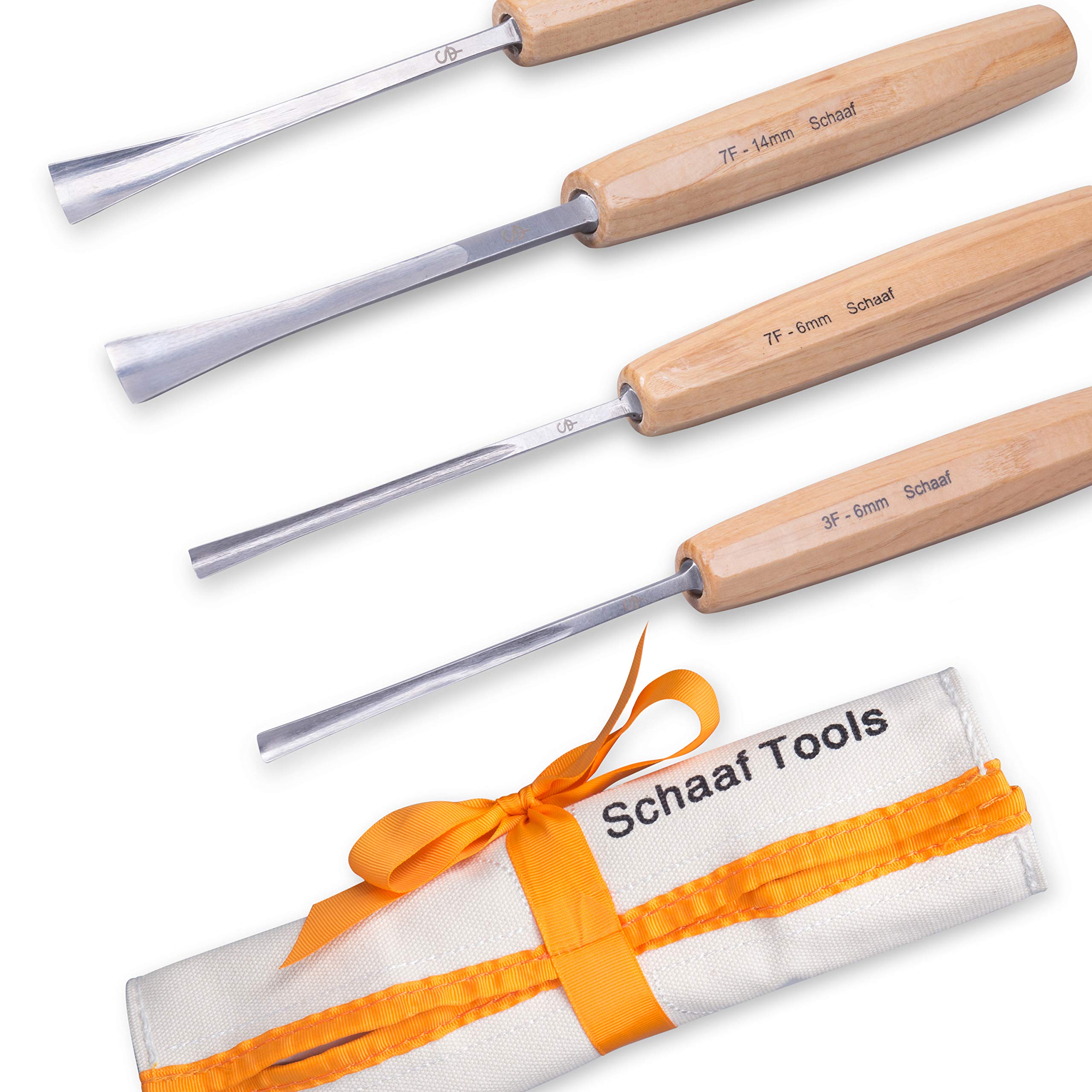 Schaaf Tools 12-Piece Foundation Wood Carving Set with 7-Piece Expansion, 4-Piece Fishtail Detailing Kit, 400/1000 Grit Diamond Sharpening Stone & Precision Carving Mallet – Perfect for Woodworking, DIY Projects & Professional Sculpting