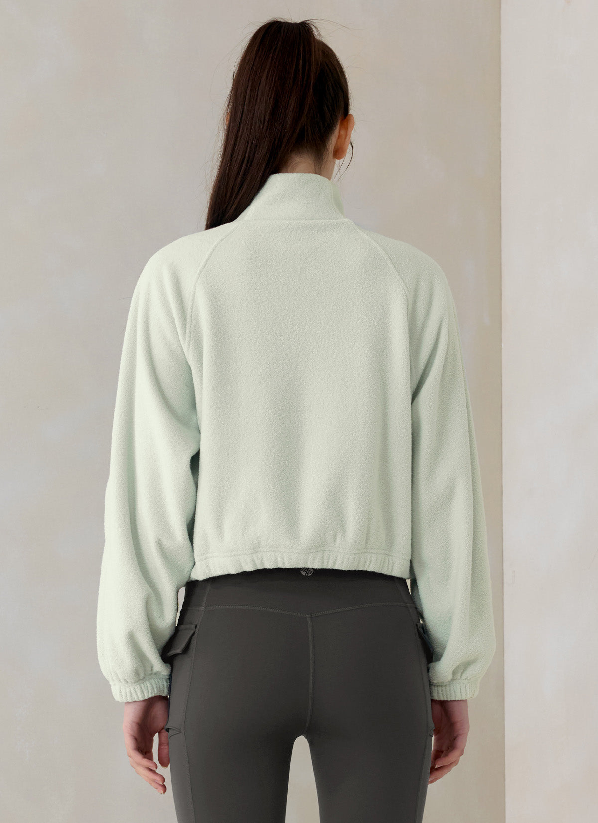Fluffy String High Neck Sweatshirt - Women's Cozy Pullover Winter Top | Perfect for Casual Outfits, Loungewear & Cold Weather Fashion