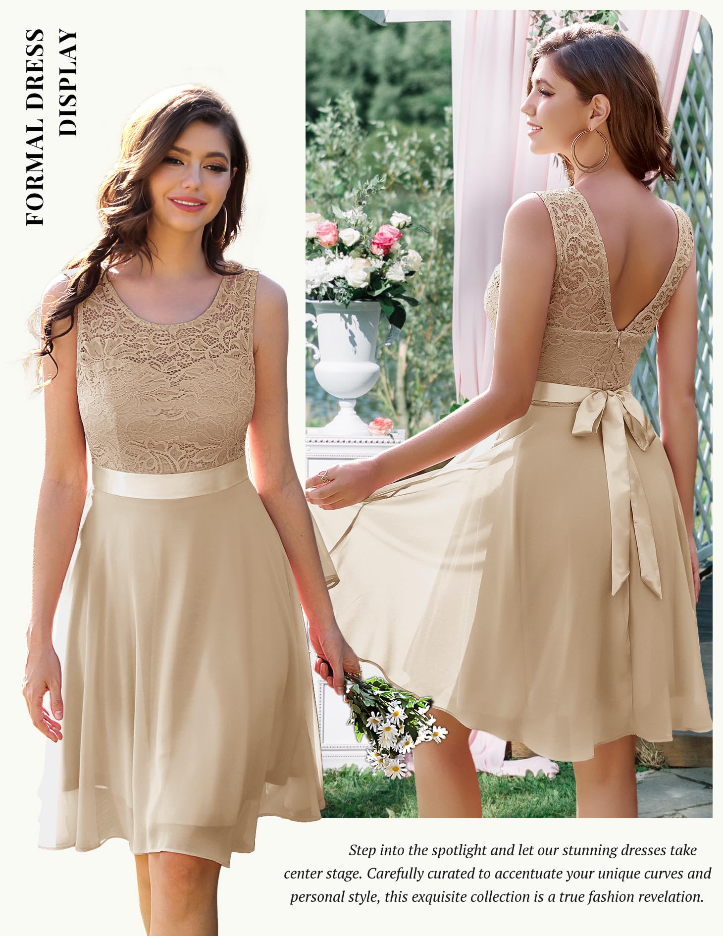 BeryLove Women's Short Prom Dress Lace Wedding Guest Cocktail Party Bridesmaid Formal Dress - Elegant & Flirty for Evening Events, Homecoming, Banquets & Special Occasions
