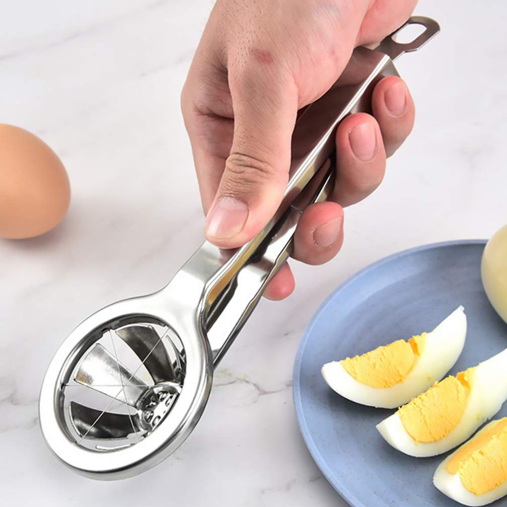 DOITOOL Stainless Steel Egg Slicer - Handheld Multifunctional Kitchen Tool for Eggs, Fruits & Vegetables | Perfect for Salads, Breakfast Meal Prep & Cooking Accessories