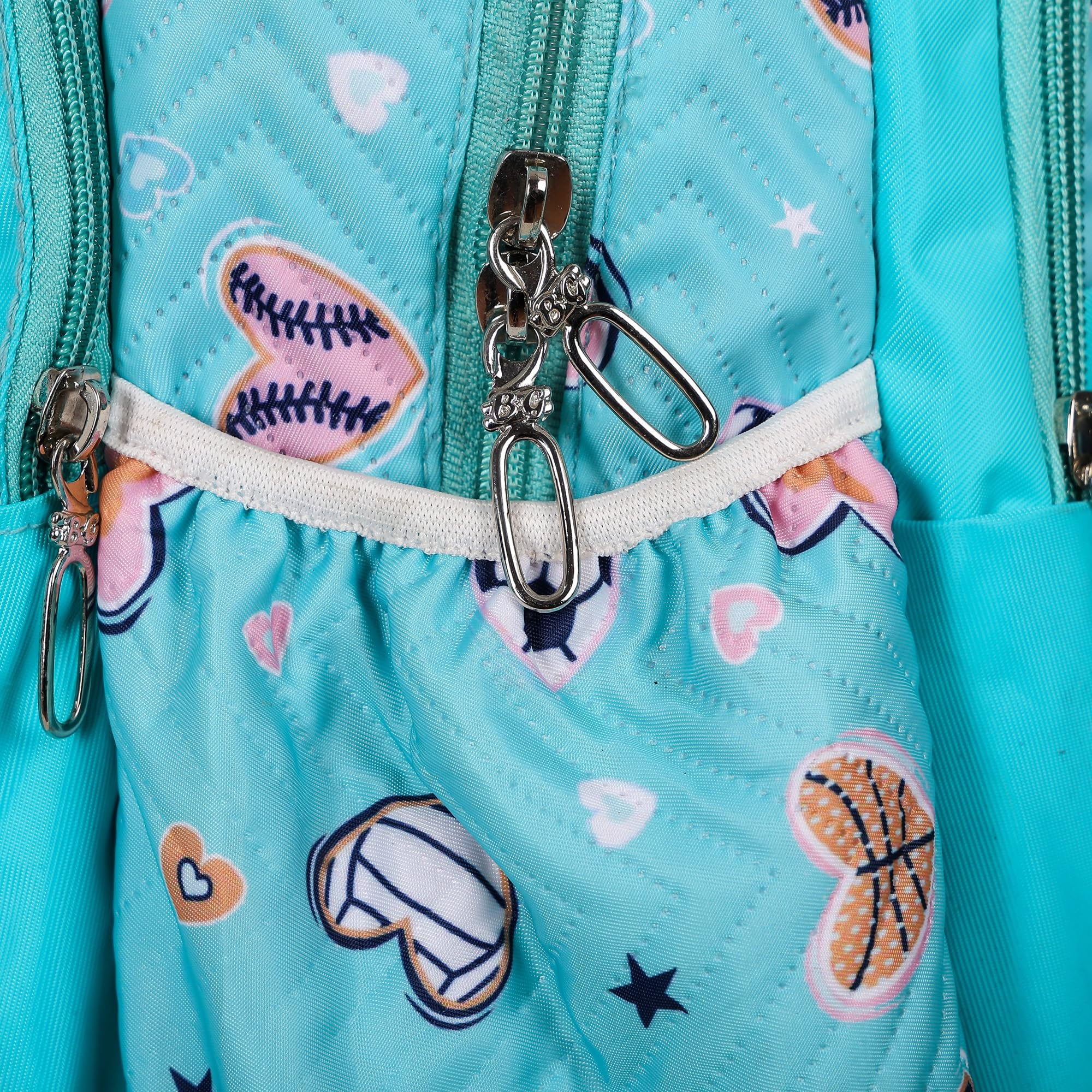 30L Medium Backpack for Girls - Stylish Flower Print School Backpack, Durable Polyester Material - Perfect for School, Travel & Daily Use