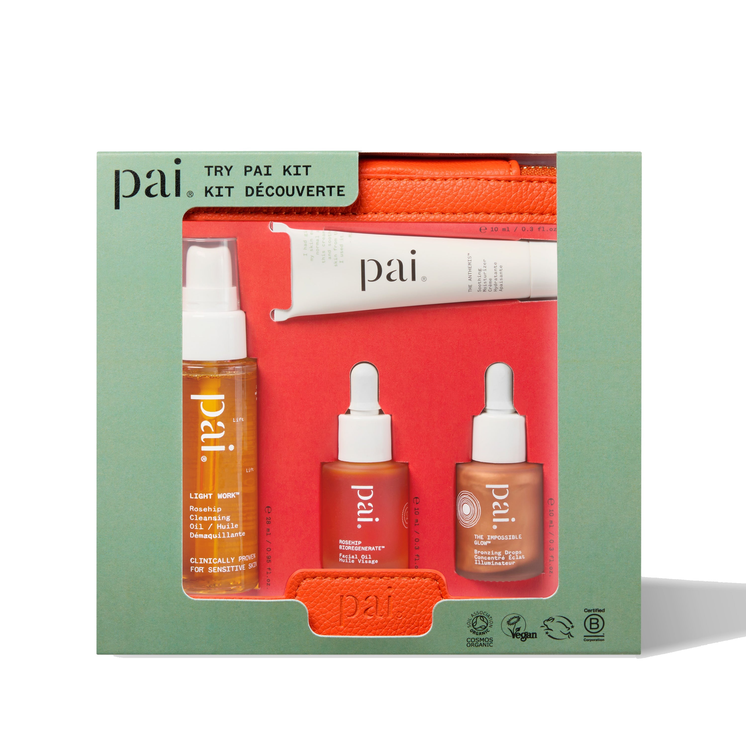 Try Pai Skincare Kit - Best Selling Sensitive Skin Care Set for Dry, Irritated Skin | Gentle Face Cleanser, Soothing Moisturizer & Calming Serum | Perfect for Daily Skincare Routine & Post-Procedure Care
