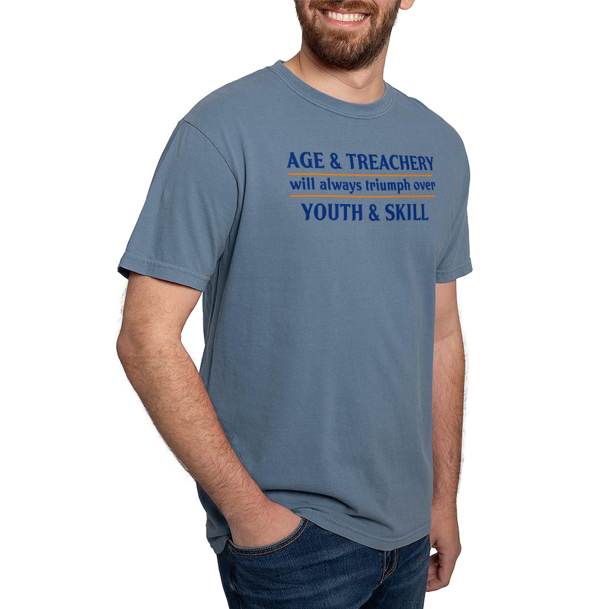 Age and Treachery Will Always Win Funny T-Shirt for Men | Comfort Colors® Cotton Tee | Casual Wear, Gifts & Humor Apparel