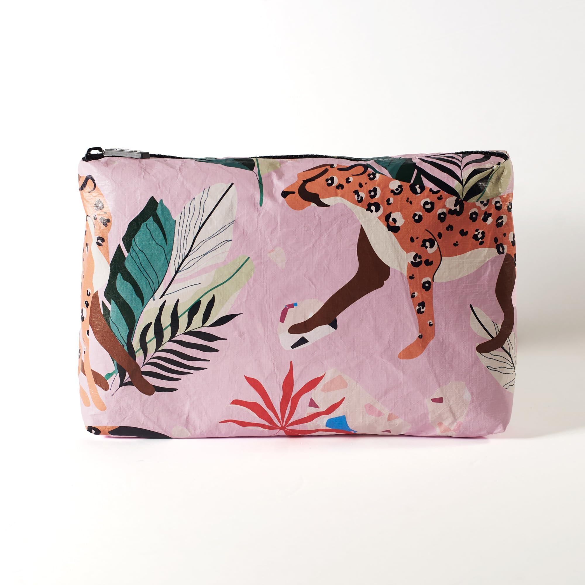 L'OLGA COLLECTION Mid Pouch - Lightweight Reusable Makeup & Toiletry Bag | Waterproof Cosmetic Organizer for Travel, Beach & Gym | Perfect Gift for Women | Compact Zippered Pouch for Swimsuits, Bikinis & Essentials