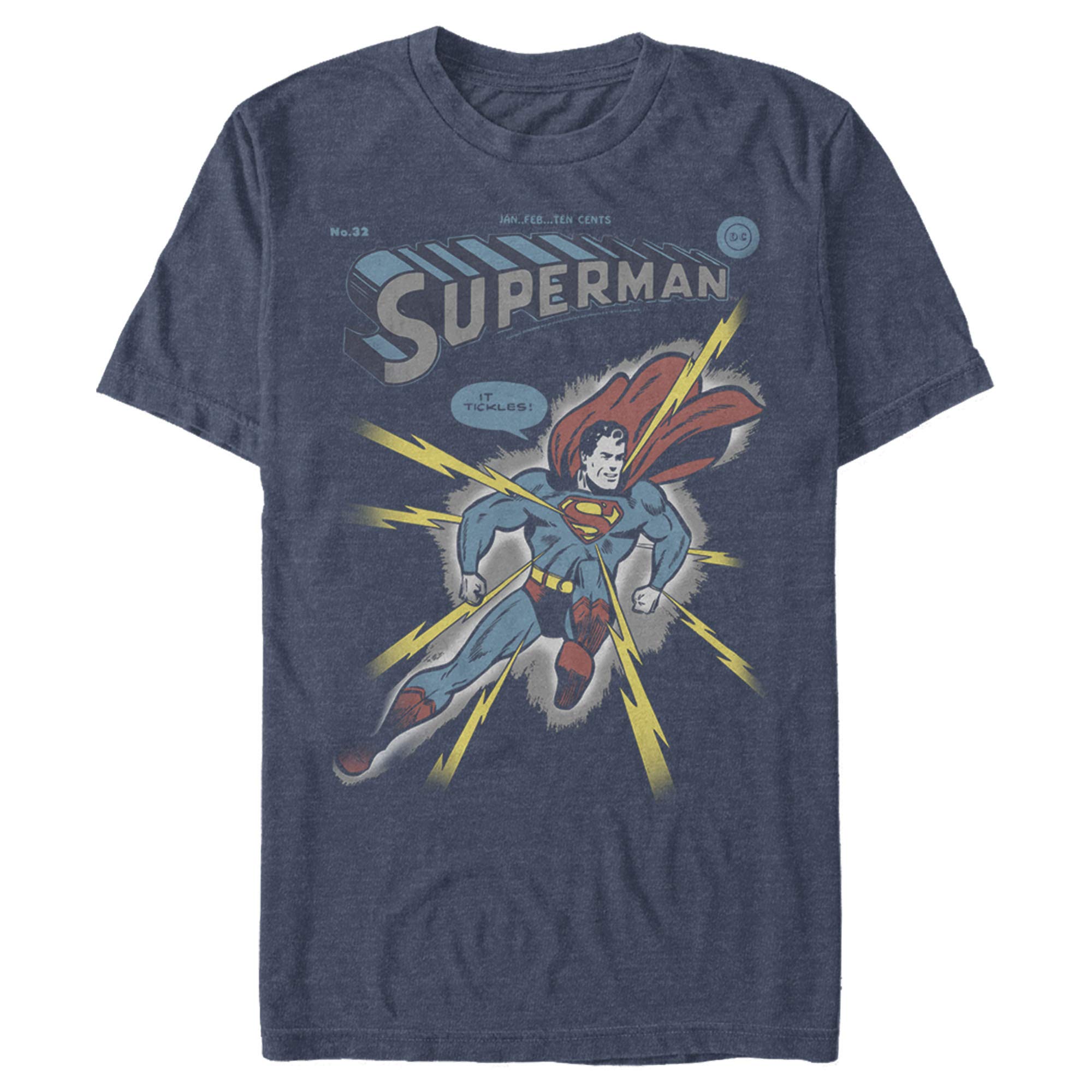 Men's Superman Electrified T-Shirt - Superhero Graphic Tee for Casual Wear