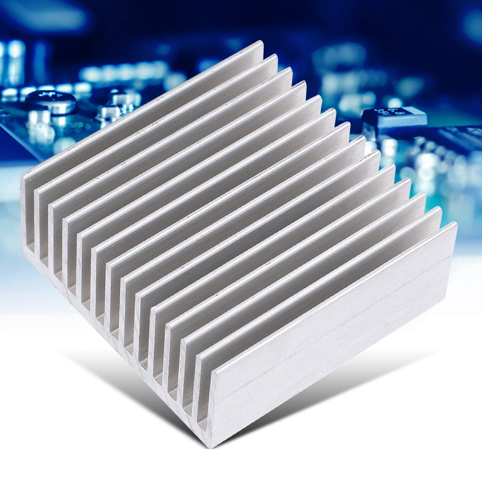 High Performance Aluminum CPU Heat Sink - 4 Pack for Power Supplies, Routers, Electronic Tubes, Amplifiers & PCBs - Efficient Cooling Solution for Electronics & Computer Components