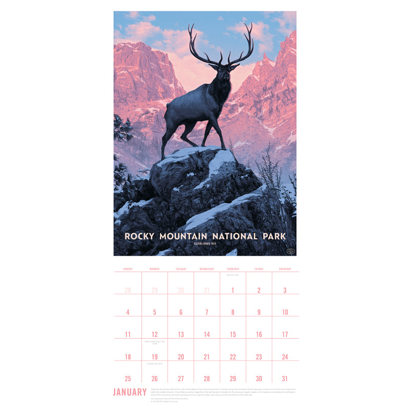 2026 National Parks Wall Calendar - Stunning Nature Photography & Art for Home & Office Decor | Perfect Gift for Nature Lovers & Travel Enthusiasts