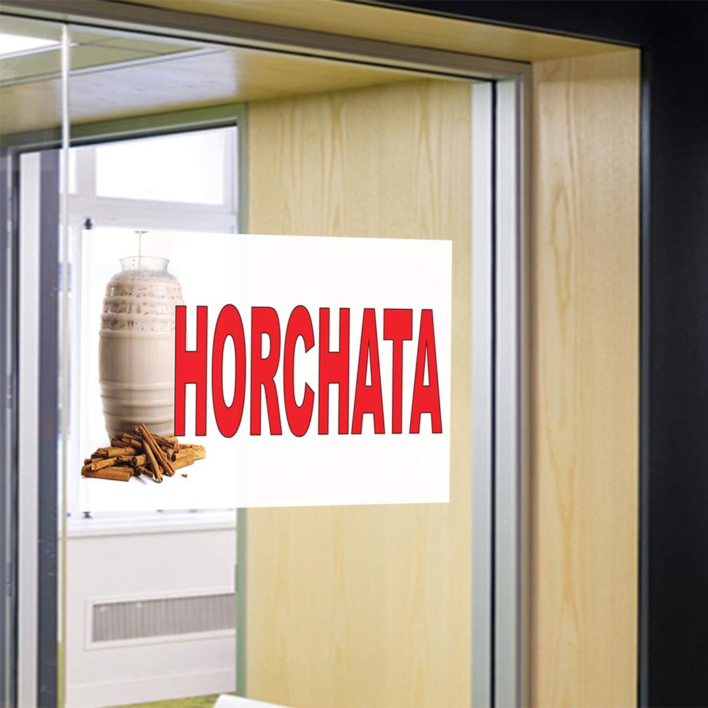 Premium Horchata Vinyl Decal Stickers - Multiple Sizes (14x10 Inches) for Restaurant, Food Truck & Industrial Safety Signs - Durable Labels for Commercial Kitchens, Food Bars & Workplaces