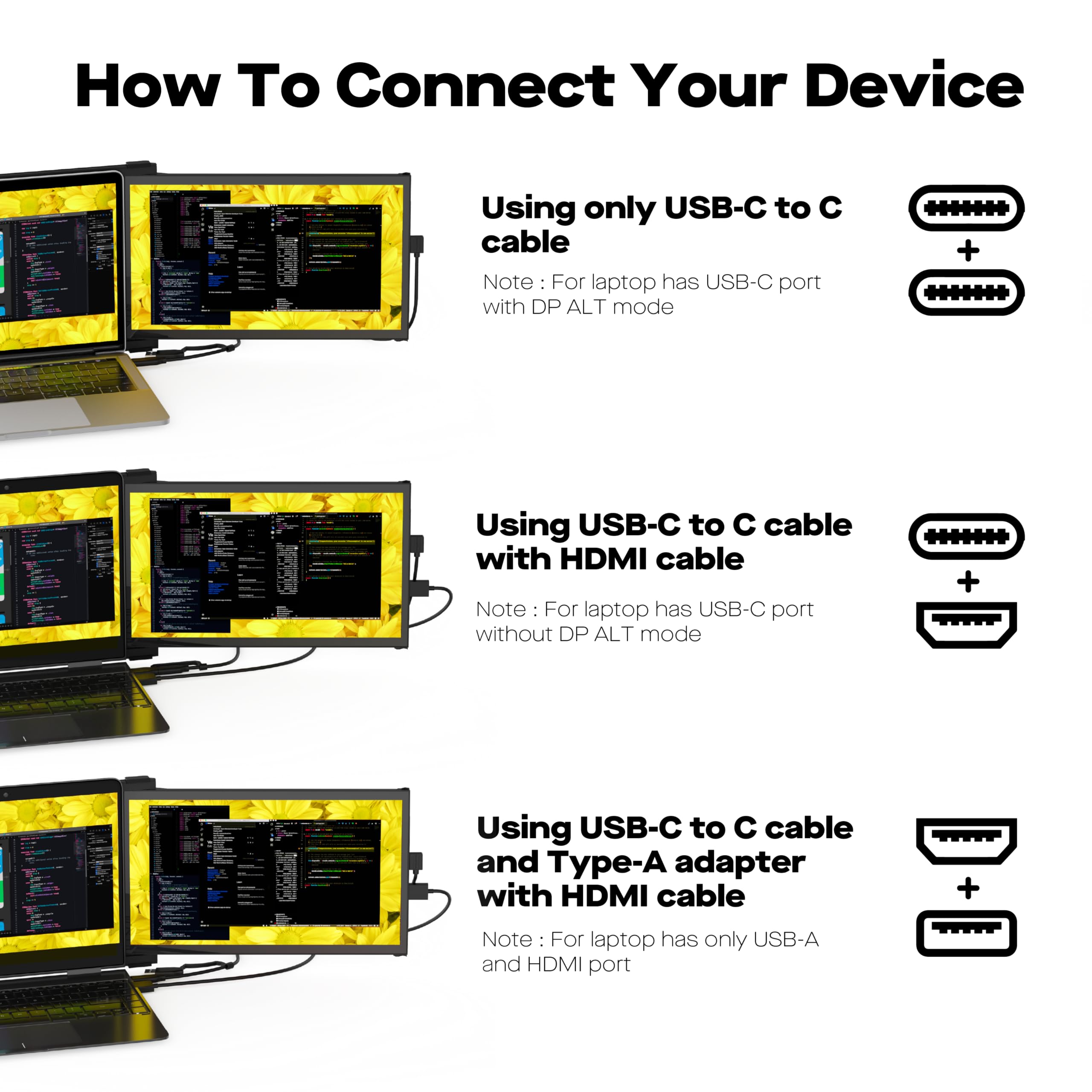 Duex Plus DS Portable Monitor - 13.3