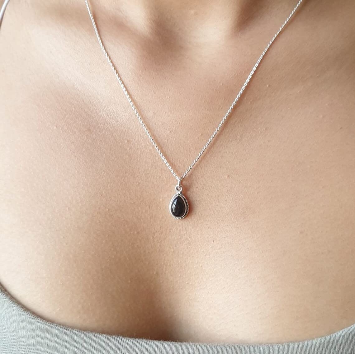 925 Sterling Silver Blue Turquoise Pendant Necklace - Handmade Vintage Statement Jewelry, December Birthstone Gift for Women & Men - Perfect for Boho Fashion, Casual Wear & Special Occasions