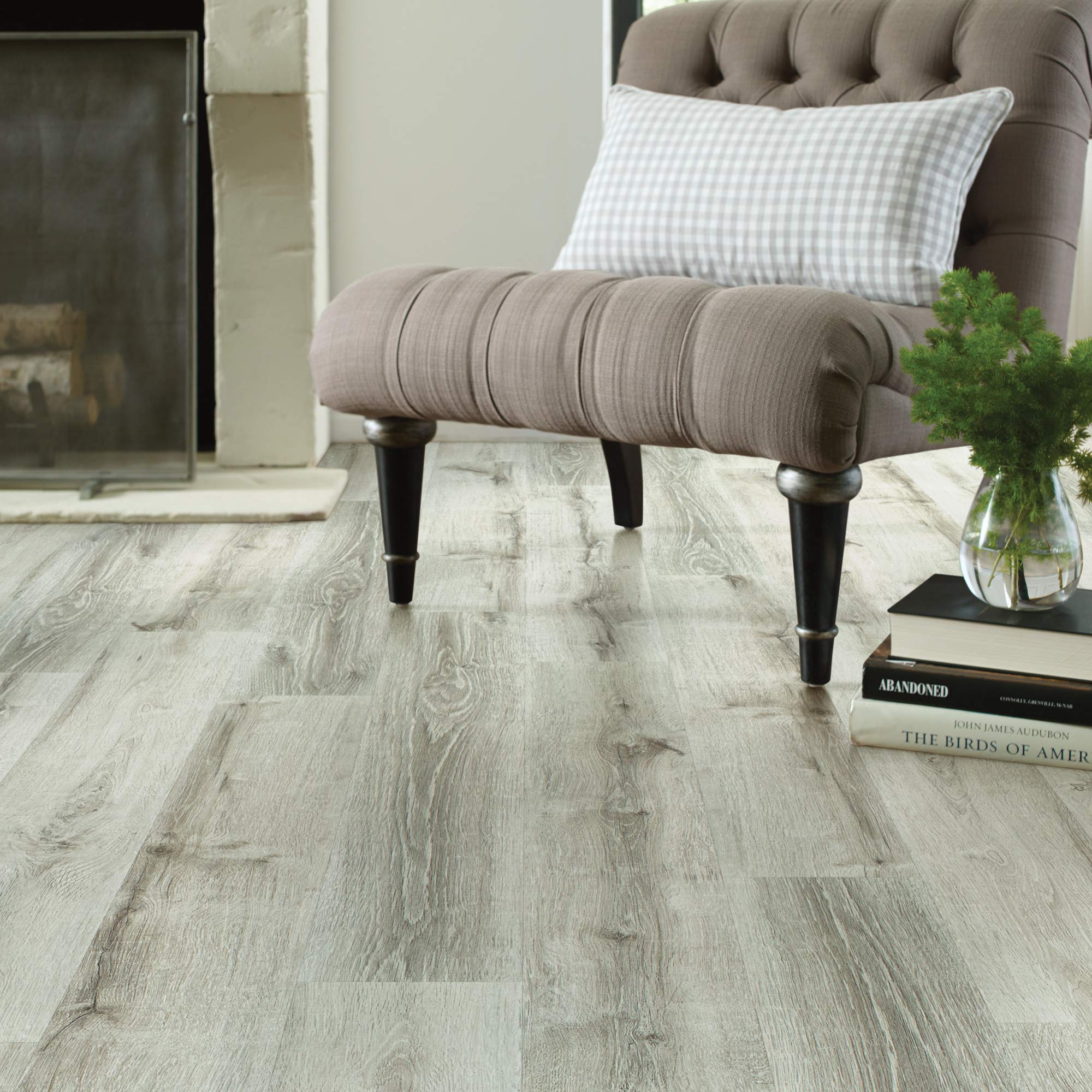 Premium Floorté Pro Anvil Plus Waterproof Vinyl Plank Flooring - Beach Oak Wood Look, 27.73 sqft (6-Pack) - Perfect for Living Rooms, Bedrooms & High-Traffic Areas