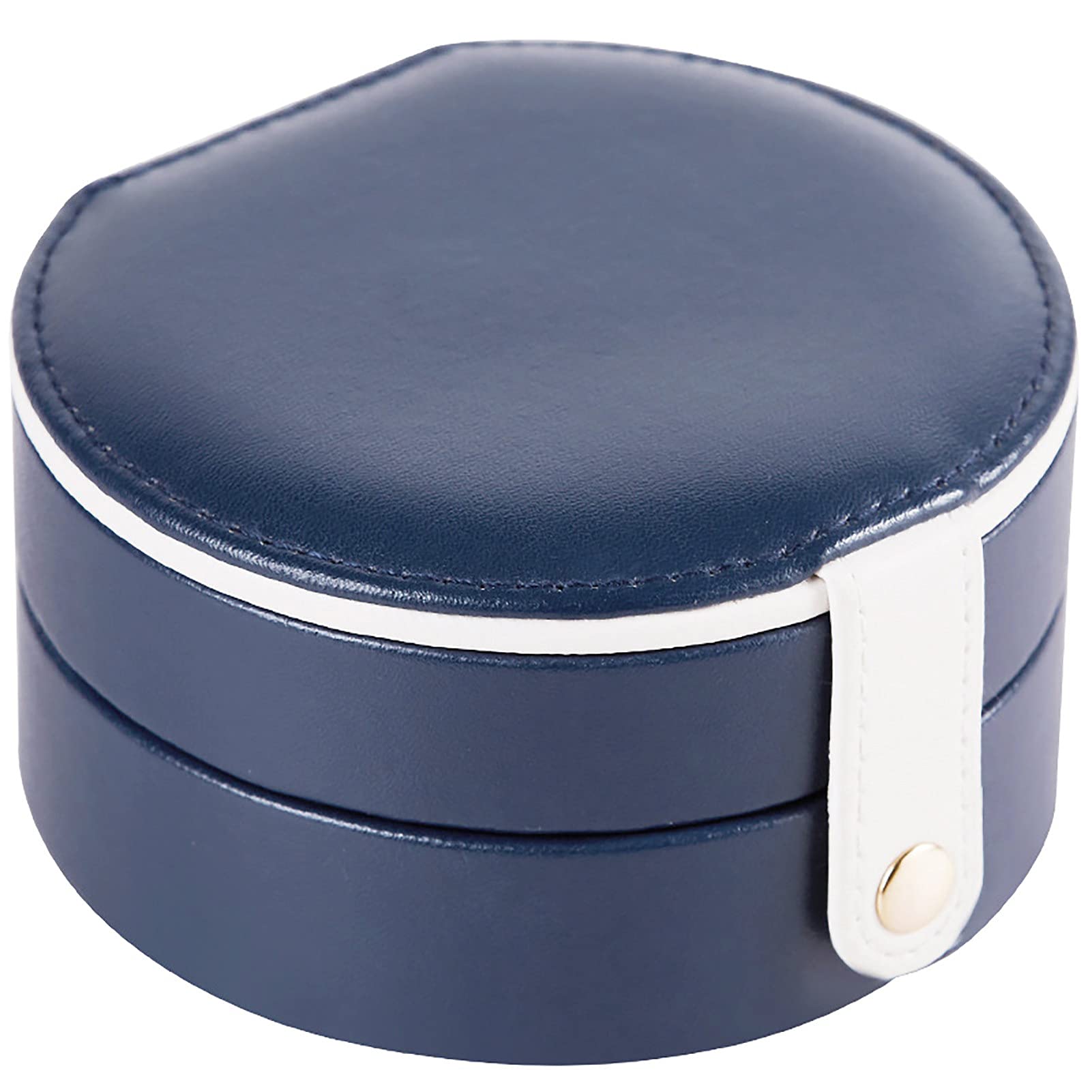 MuYiYi11 Double Layer Jewelry Box - Faux Leather Earring & Ring Organizer with Storage Case for Home, Travel, and Gift Giving
