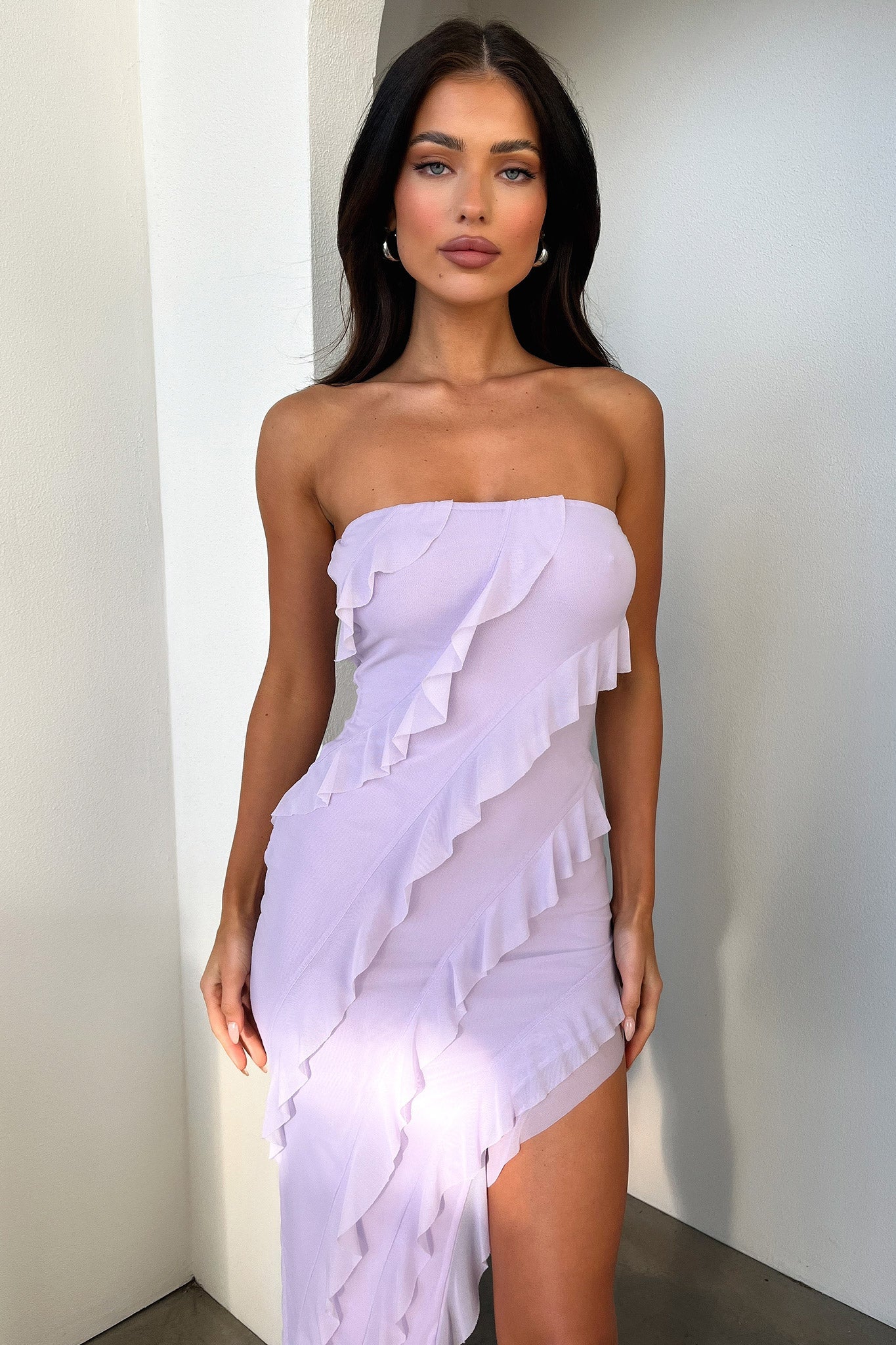 J'adore Dress - Elegant Lilac Flowy Maxi Dress for Women | Perfect for Weddings, Parties & Special Occasions