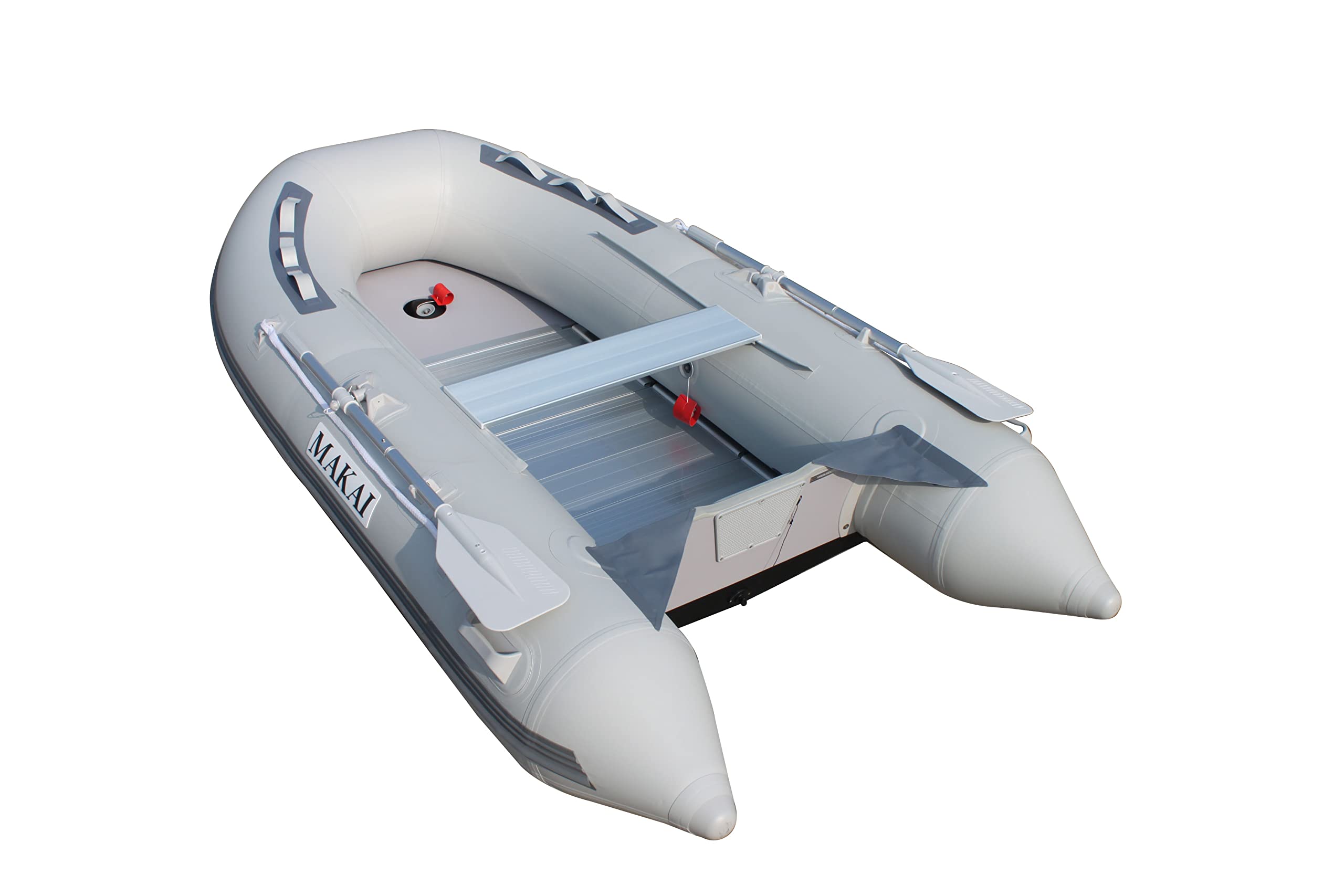 **Makai 9.5ft Inflatable Boat Raft Dinghy Pontoon with Aluminum Floor - Lightweight & Durable for Fishing, Camping & Water Sports**