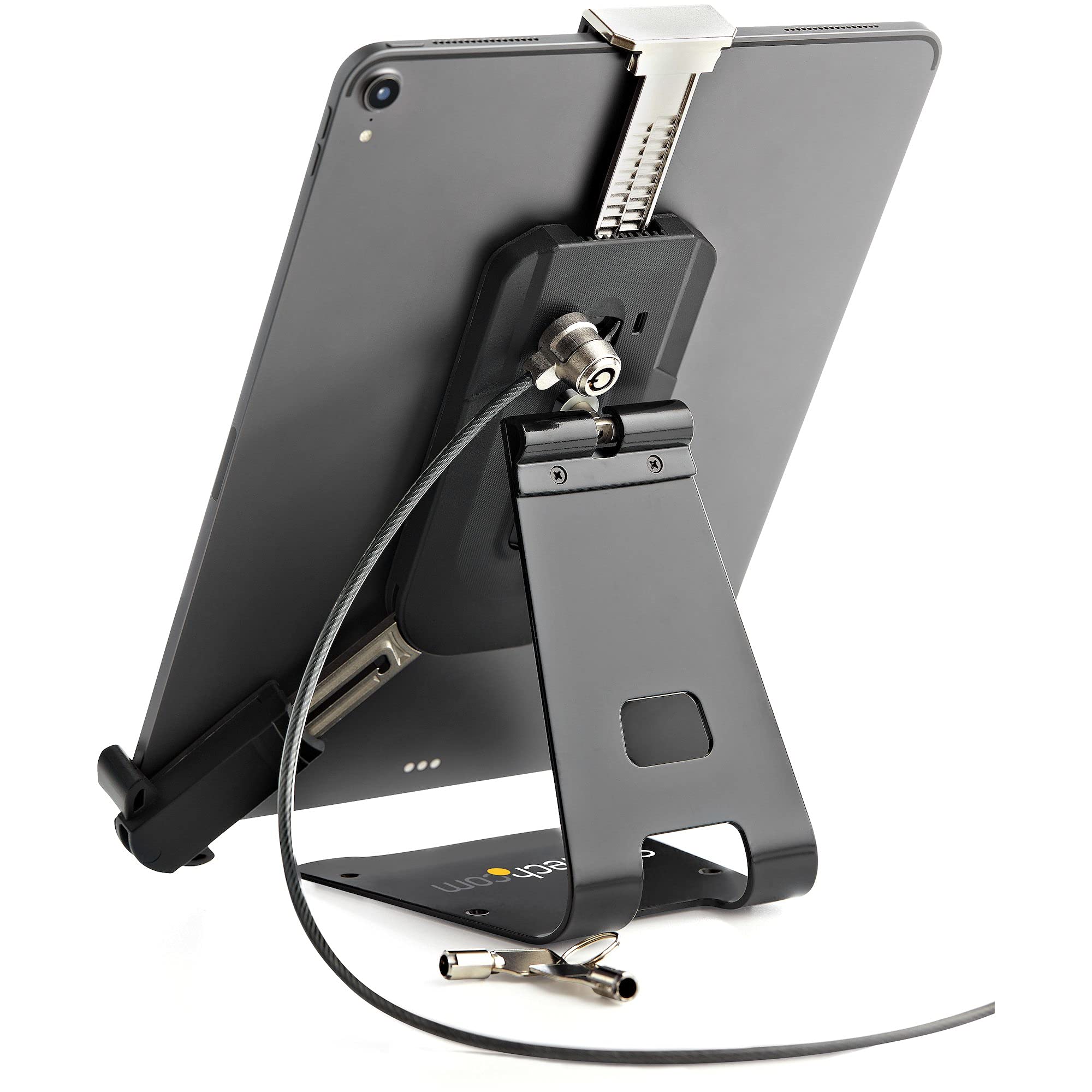 Secure Tablet Stand with K-Slot Cable Lock - Adjustable Locking Holder for 7.9