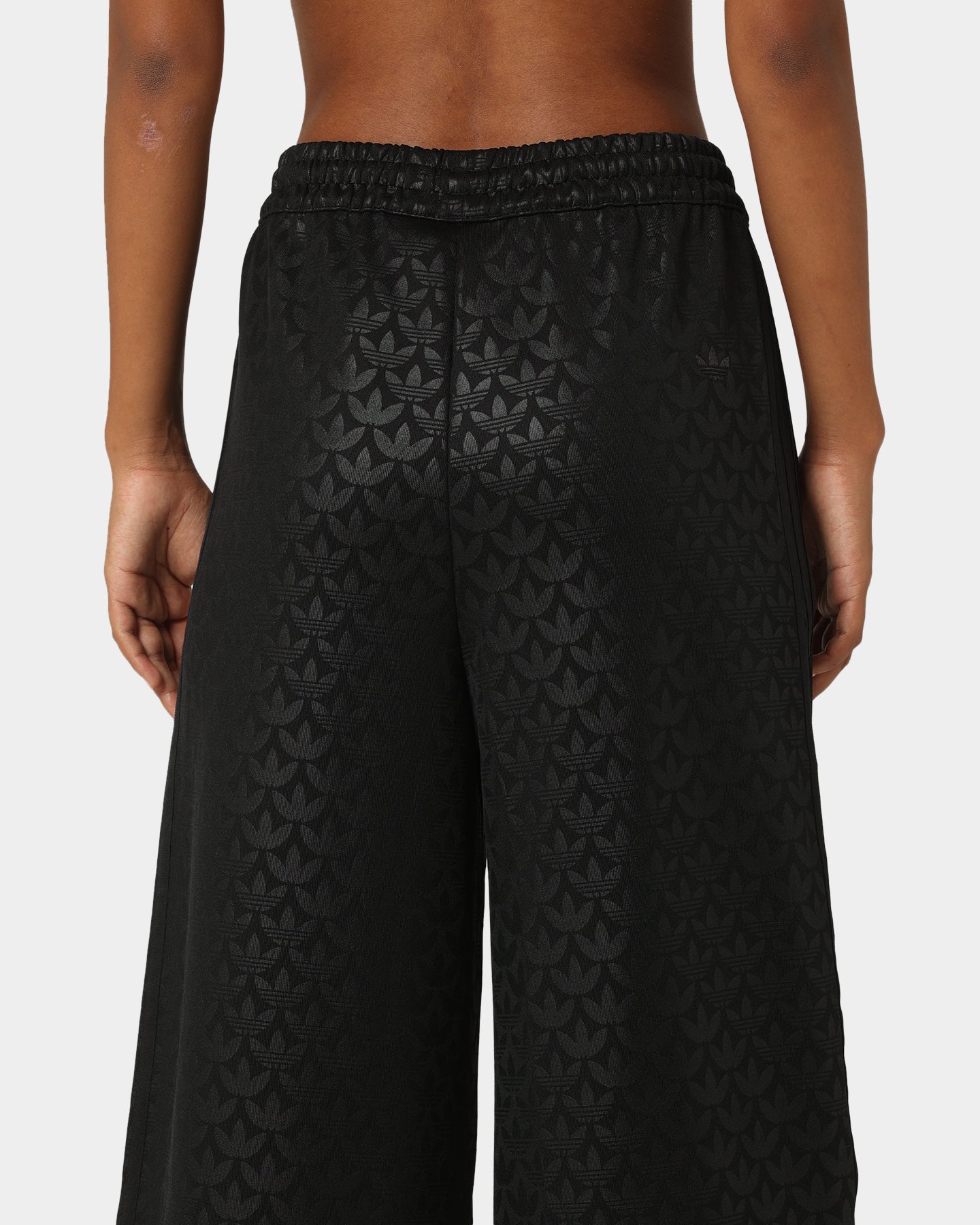 Adidas Women's All Over Print Track Pants - Black Athletic Joggers for Running, Gym & Casual Wear