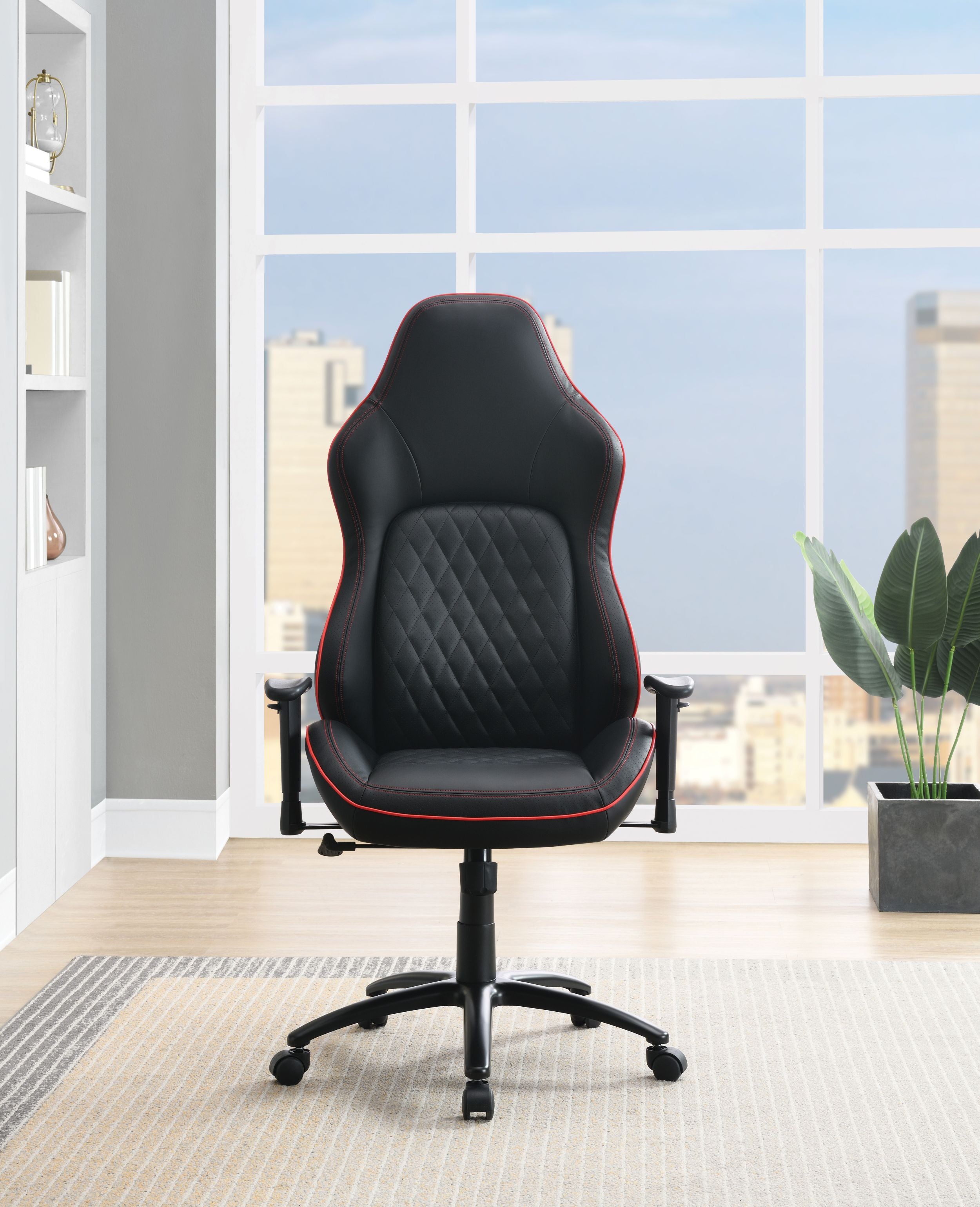 Office Star High Stakes Gaming Chair [HSTK25] - Ergonomic Computer Desk Chair for PC Gaming, Streaming & Office Work - Adjustable Lumbar Support & Headrest - Perfect for Gamers & Remote Workers