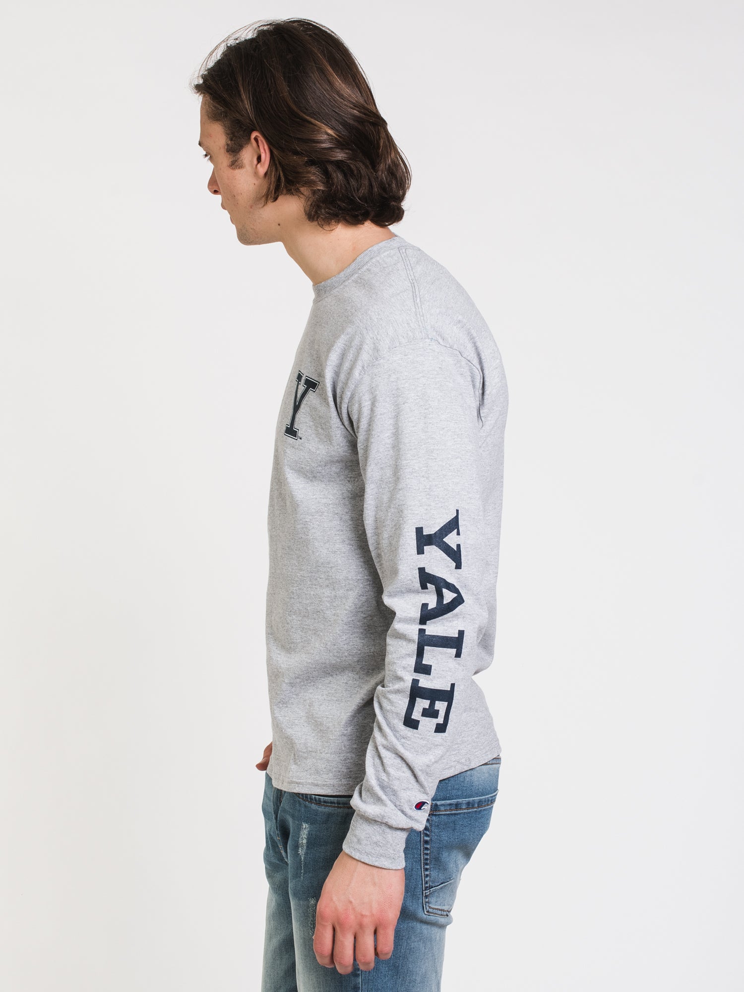 Champion Yale University Long Sleeve T-Shirt - Vintage College Style Tee for Men & Women - Perfect for Campus Wear, Gifts & Casual Outfits