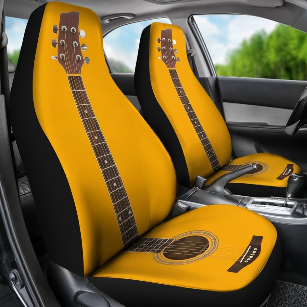 Premium Acoustic Guitar Car Seat Covers - Universal Fit for Sedans, SUVs & Trucks - Waterproof & Scratch-Proof Protection for Music Lovers - Perfect for Road Trips, Commuting & Gig Transport