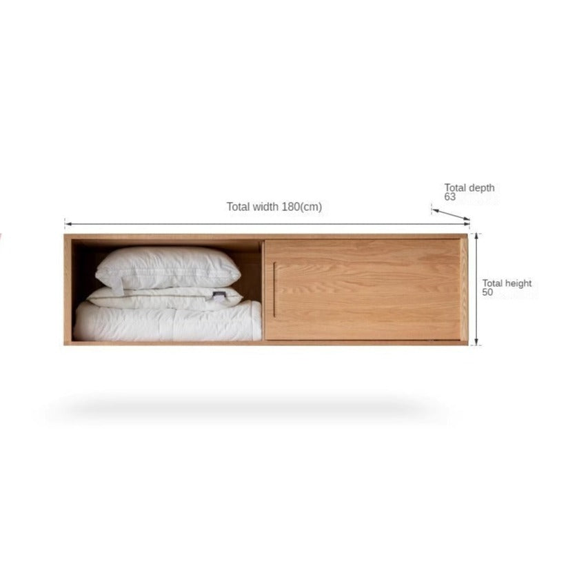 Solid Oak Wood Sliding Door Wardrobe Closet - Modern & Durable Storage for Bedroom, Living Room, or Walk-In Closet Organization