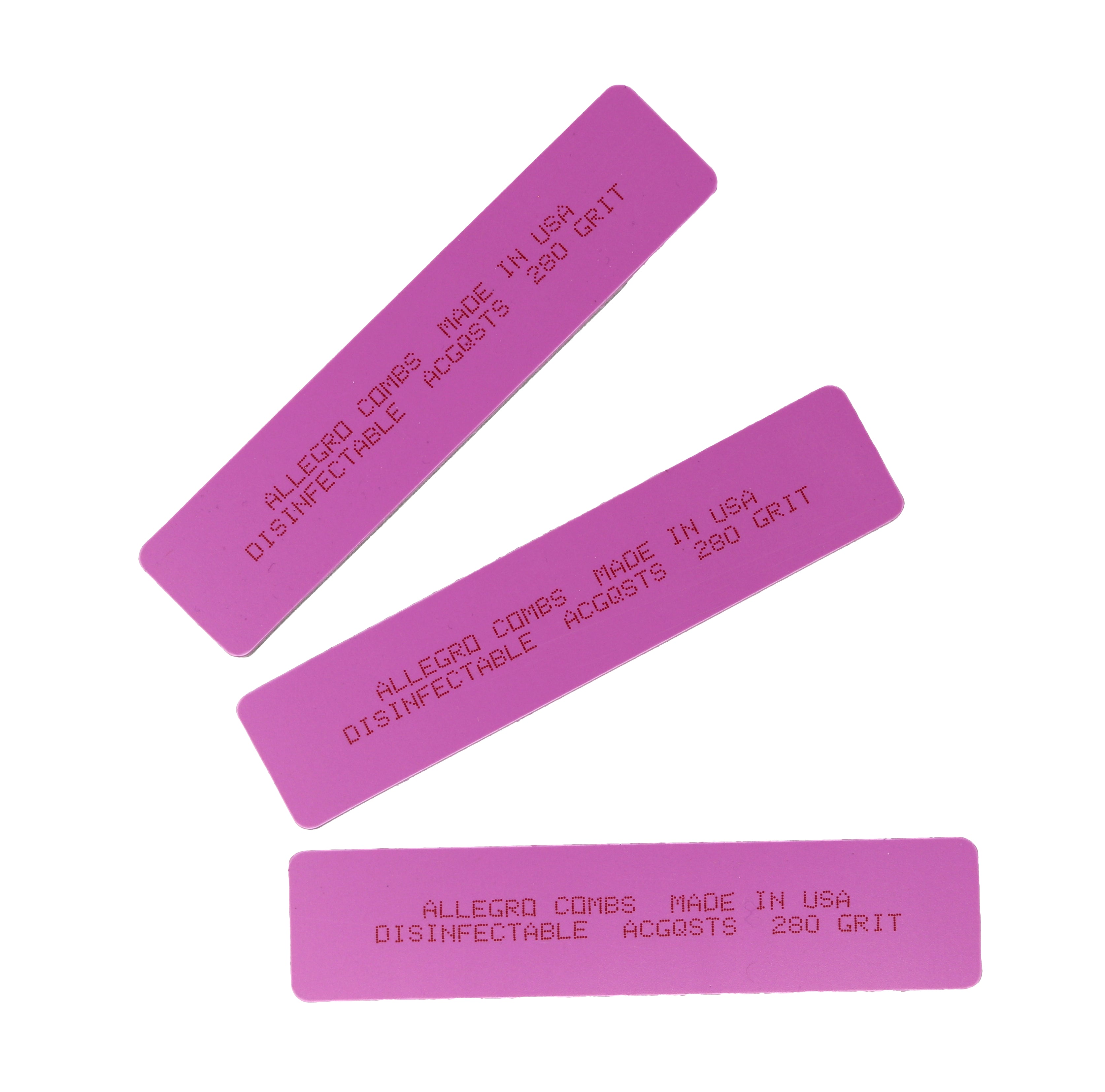Allegro Professional Nail Files Set - 3 Count Hard Shell & Soft Sponge Buffing Blocks for Manicure, Pedicure & Nail Care at Home or Salon