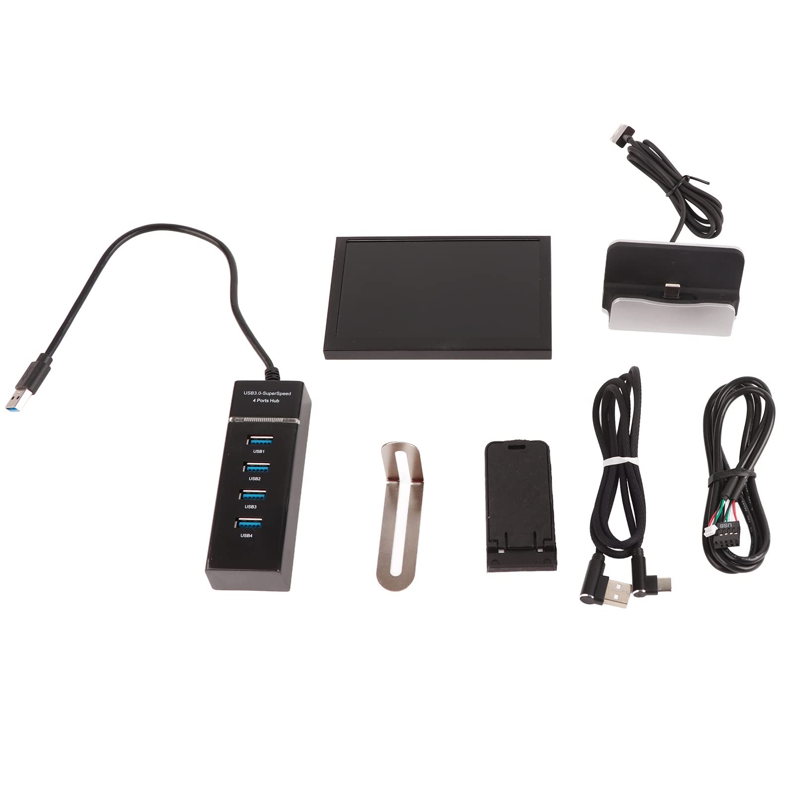 5 Inch IPS USB Mini Monitor - Multi-Themed PC Temperature Display with AIDA64 Support for CPU GPU RAM Data - USB C Secondary Screen for Computer Case - Perfect for Gaming Rigs & Workstation Setups