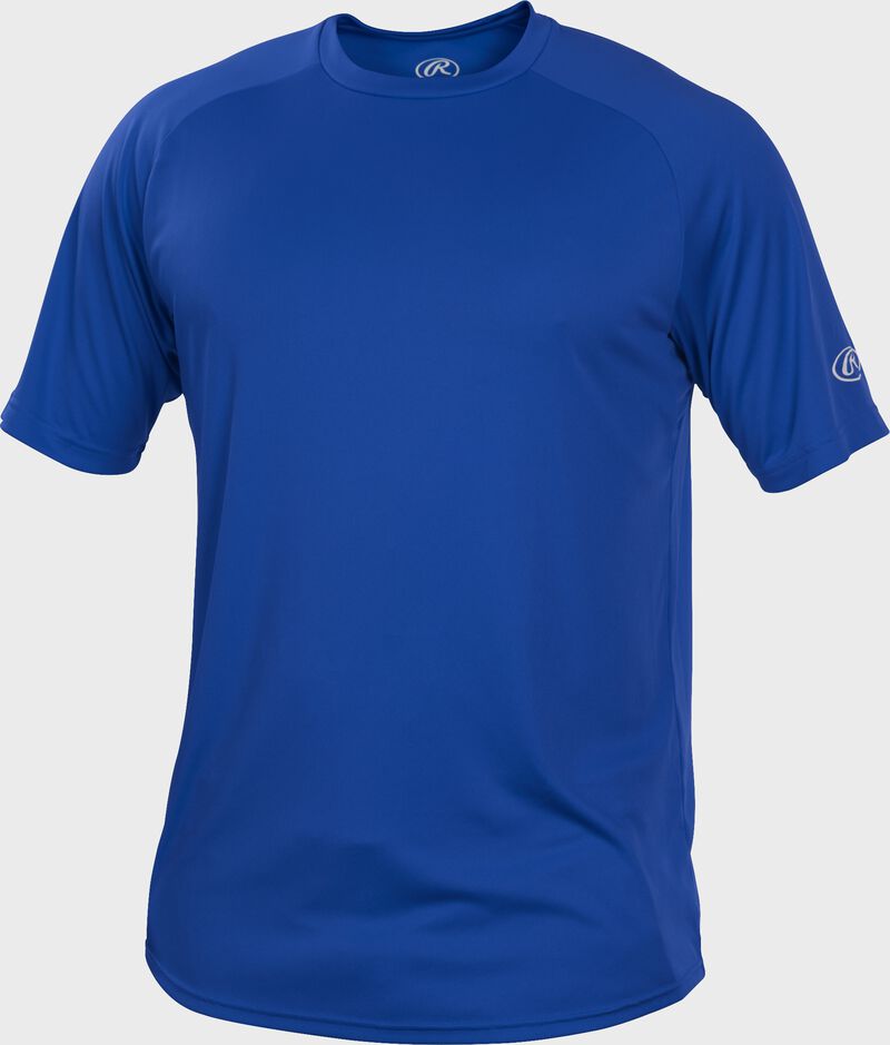 Rawlings Youth Tech Short Sleeve Baseball Shirt - Moisture Wicking Performance Tee for Kids' Sports & Training