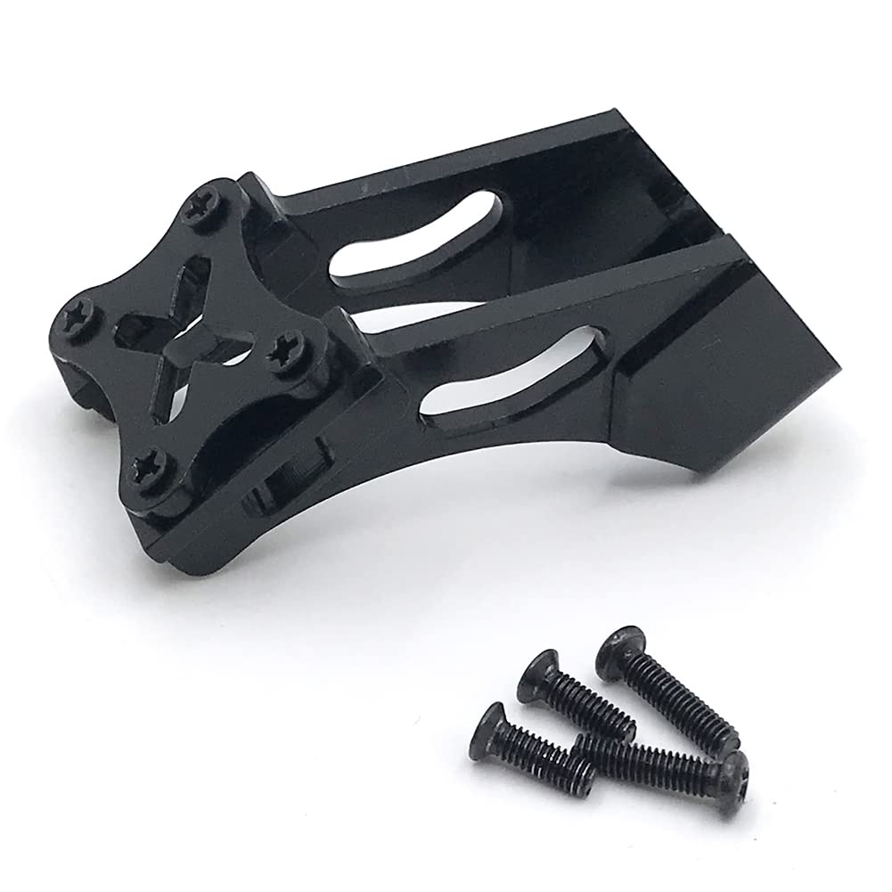 Metal Tail Fix Part & Installation Screws Assembly for 1/14 RC Crawler Model Car 144001 - Durable RC Car Accessory (Red) - Perfect for Off-Road Racing & DIY Repairs