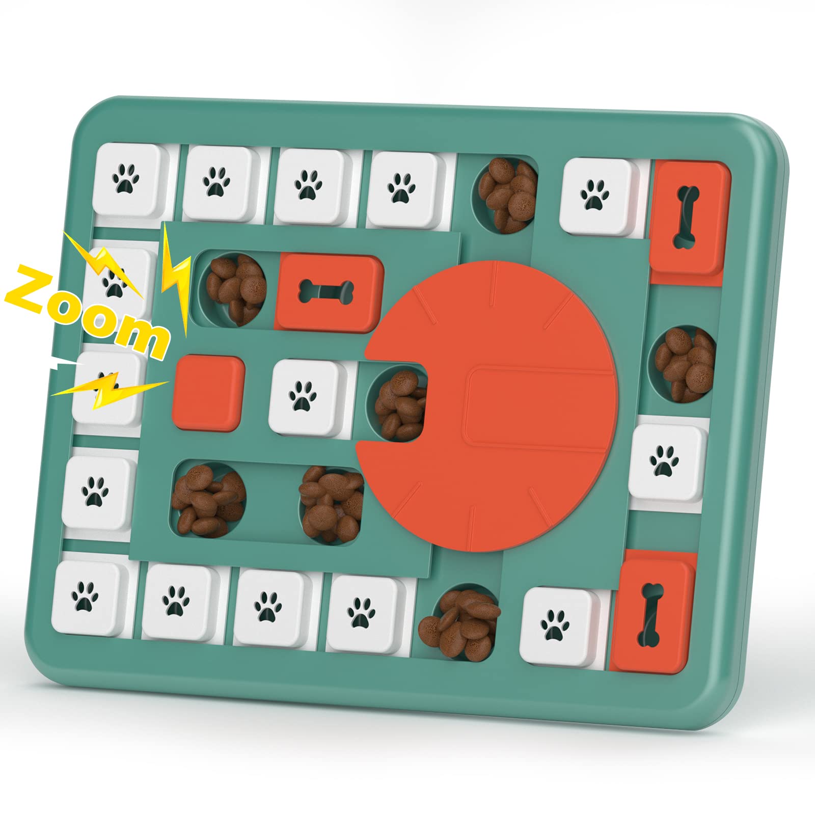 Interactive Knitly Dog Puzzle Toys for Large, Medium & Small Smart Dogs – Squeaky Enrichment Toys for Boredom & Stimulation | Slow Feeder Treat Dispenser for Mental Exercise & Fun Playtime at Home or Outdoors