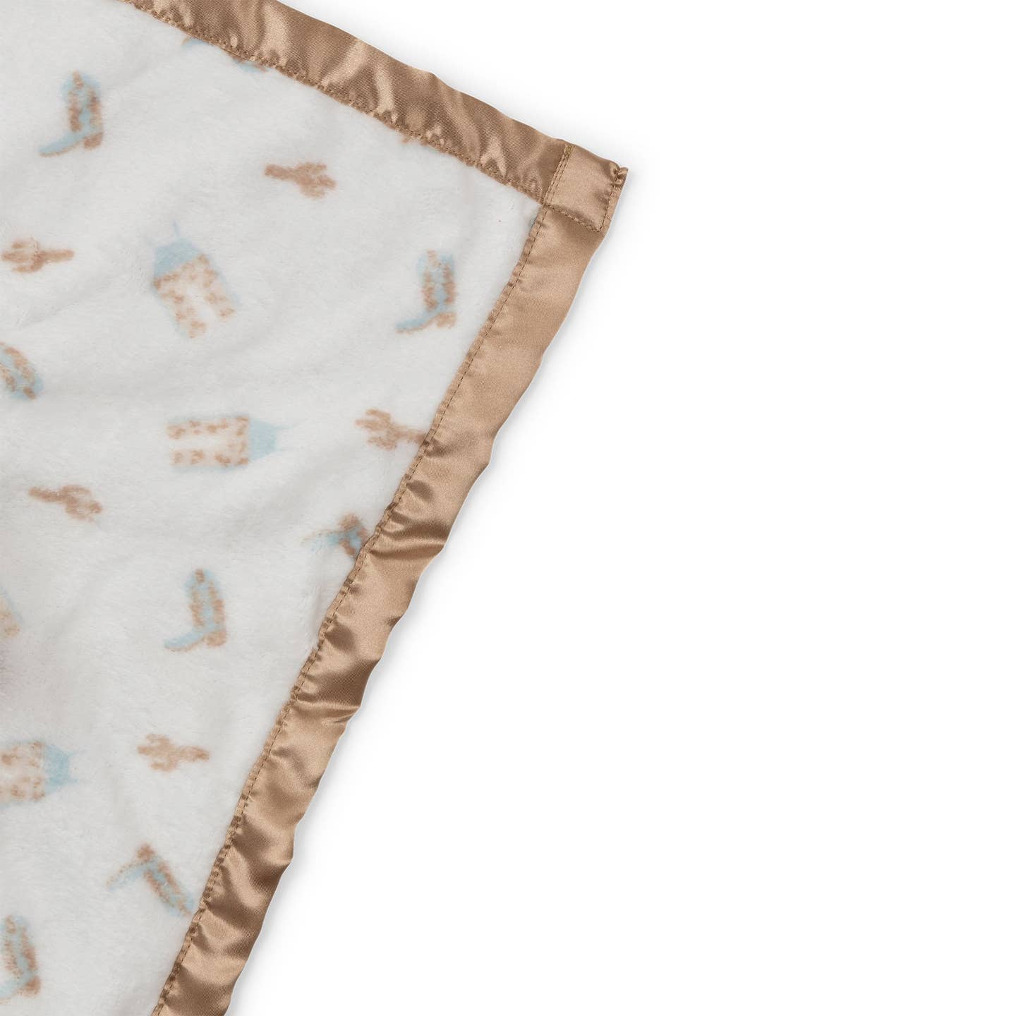 Howdy Partner Blue Security Blanket - Soft & Comfortable Baby Blanket for Newborns & Toddlers - Perfect for Nursery, Travel & Cuddling
