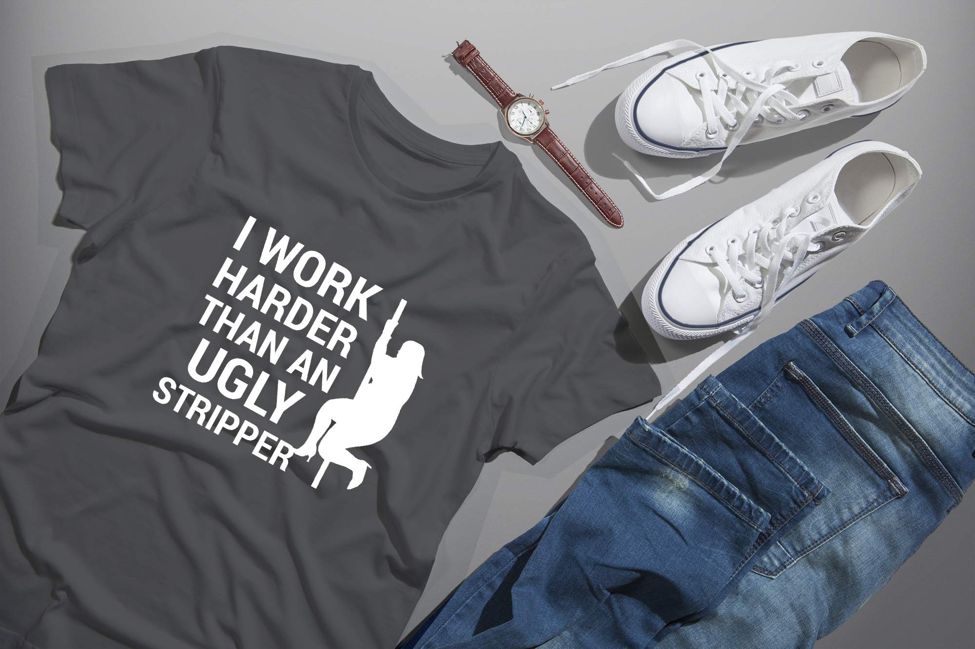 Funny Hard Work Beats Talent Men's T-Shirt for Gym & Casual Wear