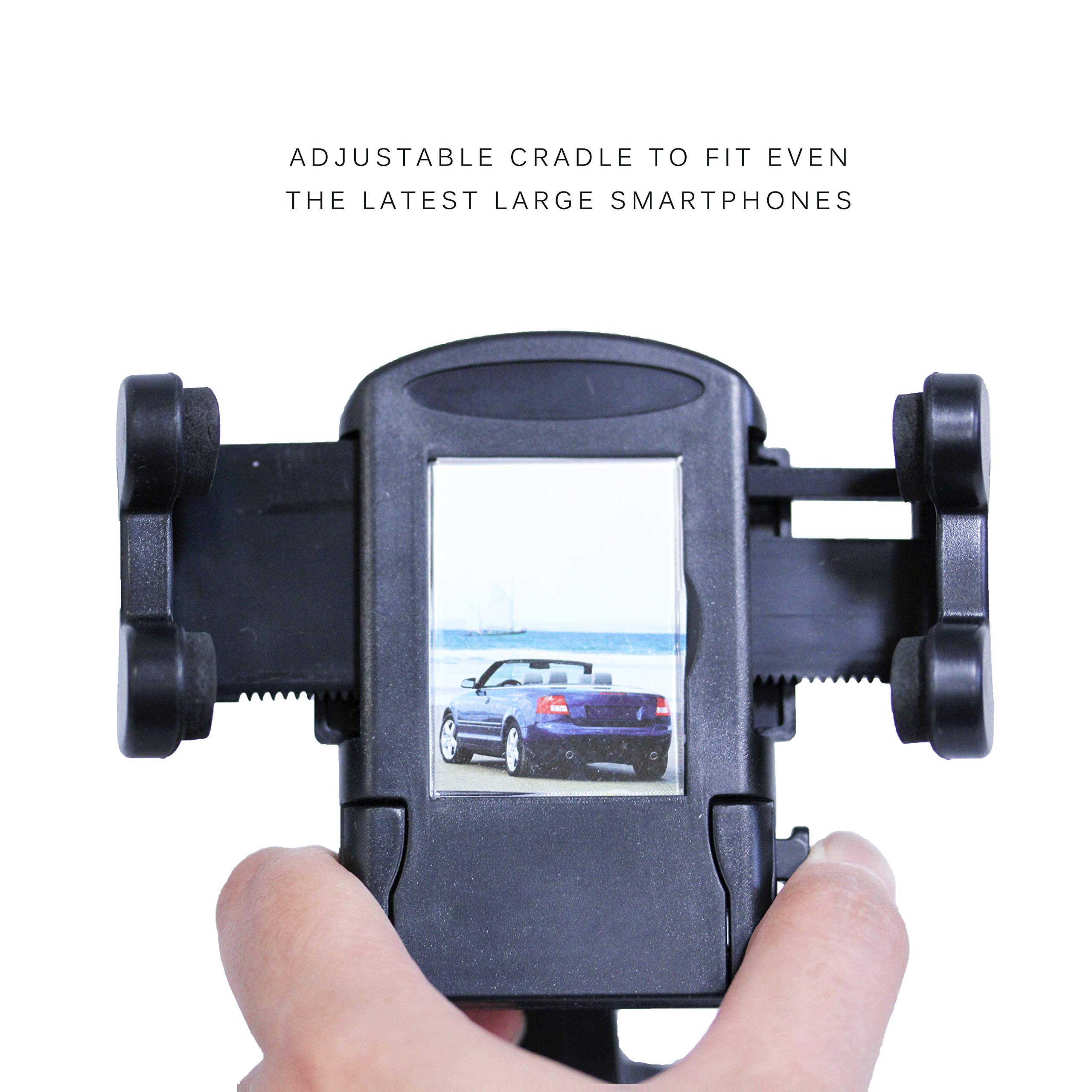 MaximalPower 3-in-1 Universal Car Phone Holder Mount - Windshield, Air Vent & Dashboard Compatible for iPhone, Samsung & Smartphones | Perfect for GPS Navigation, Hands-Free Calling & Road Trips