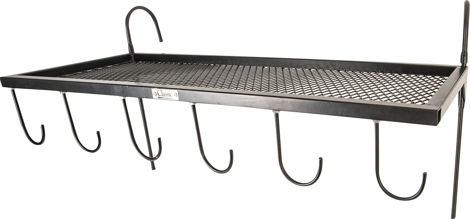 Rope Arena Shelf with Rope Hooks - Rustic Wooden Wall Shelf with Decorative Rope Hangers for Home, Office, or Farmhouse Decor - Perfect for Displaying Plants, Books, and Decorative Items
