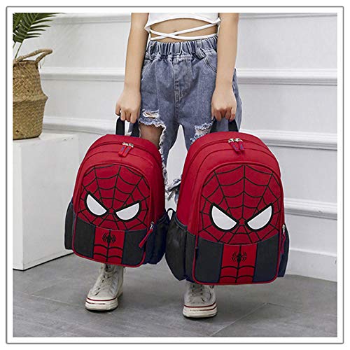 YKKJ Waterproof Spiderman Backpack for Kids - 3D Super Hero Design, Lightweight & Durable for School, Camping, Hiking & Outdoor Adventures