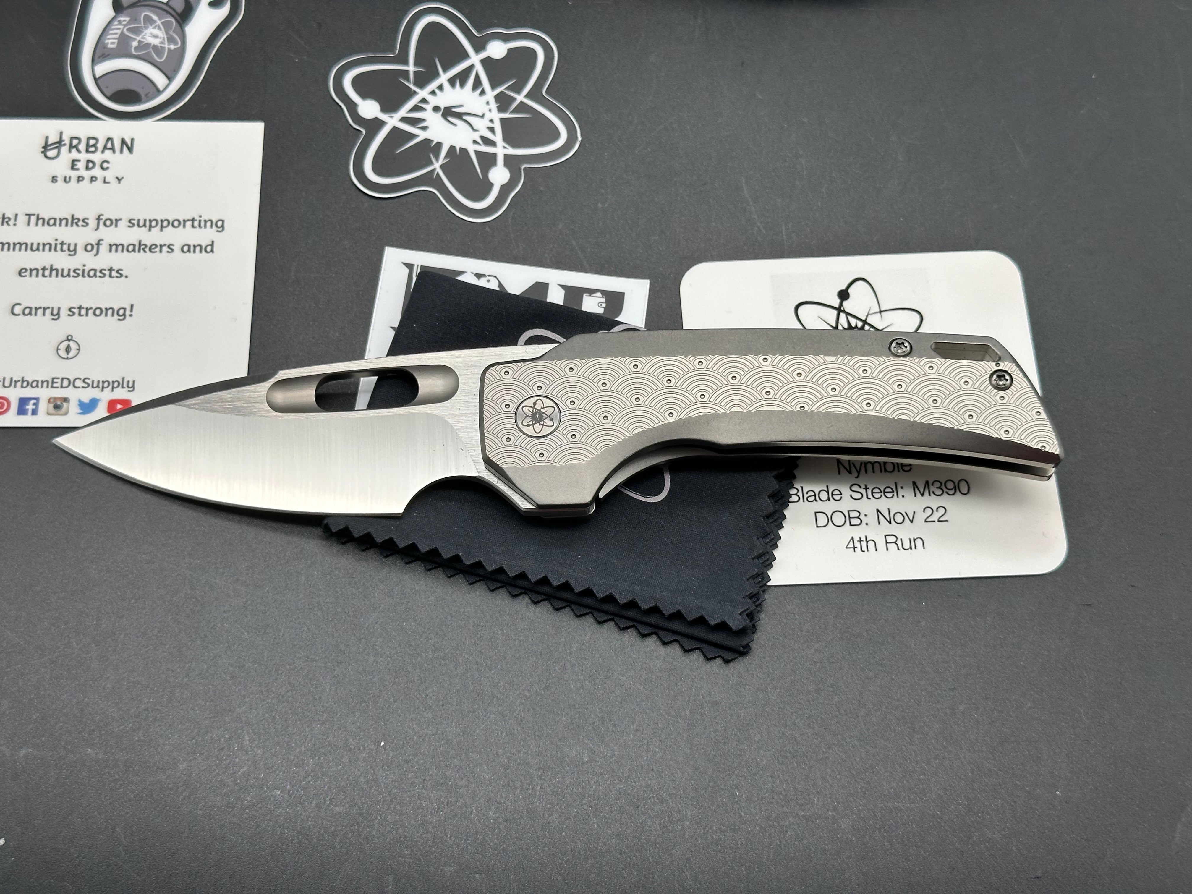 EMP EDC Nymble Seigaiha Urban EDC Exclusive Knife - Limited Edition 85/100 - Perfect for Everyday Carry, Outdoor Adventures & Collectors
