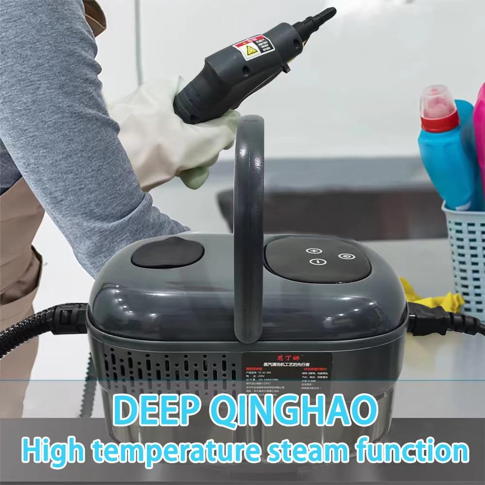 6-Speed Adjustable Handheld Steam Cleaner - 15-Second Fast Heating Portable Steam Jet Cleaner for Furniture, Carpet, Car Interior, Kitchen & Bathroom - Perfect for Deep Cleaning, Sanitizing & Home Maintenance