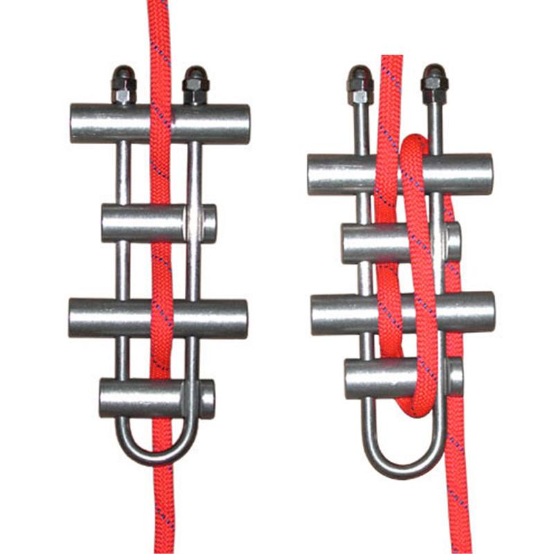 MIO Rack Descender - 4 Break Bars for Rock Climbing & Rappelling - Perfect for Outdoor Adventure & Safety Gear