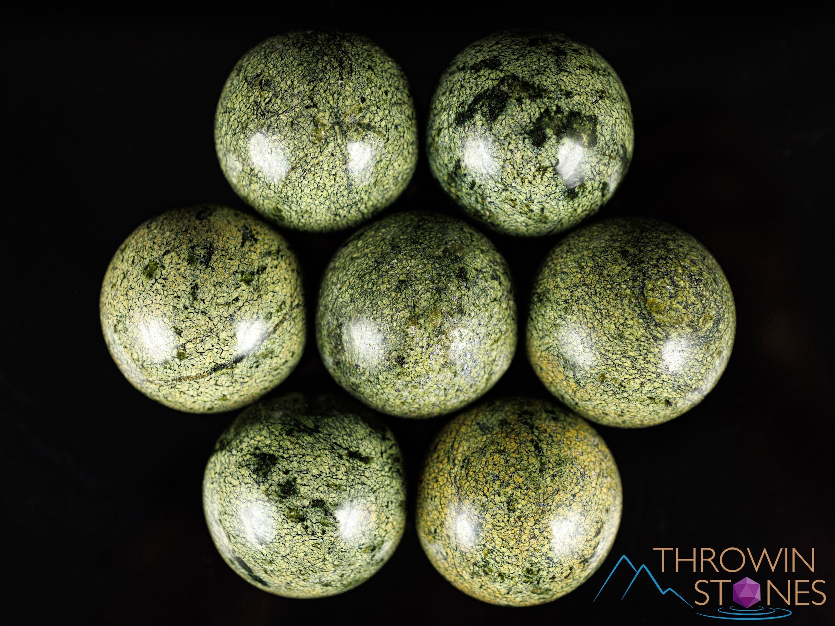 ASTERITE SERPENTINE Crystal Sphere - Healing Crystal Ball for Meditation, Feng Shui, Housewarming Gift & Home Decor (E1202) | Perfect for Spiritual Healing, Office Desk Decor & Positive Energy