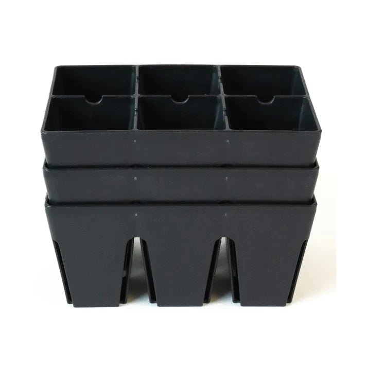 Epic Gardening 6-Cell Seed Starting Trays - Durable Seed Starter Kit for Indoor Herb Garden & Vegetable Planting - Perfect for Home Gardening, Greenhouses & Hydroponics